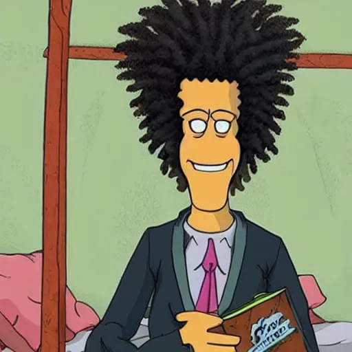 Prompt: Sideshow Bob with bedroom eyes