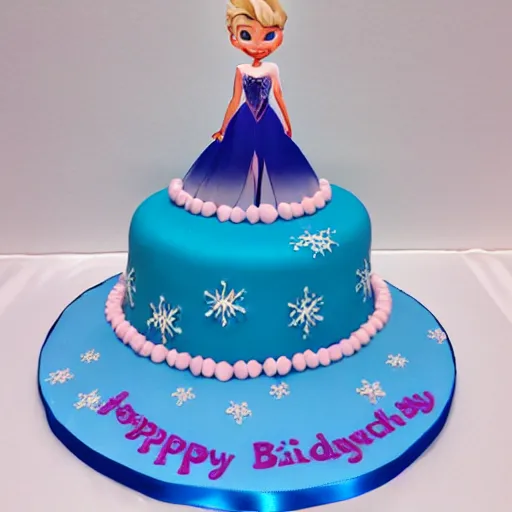 Image similar to elsa birthday cake