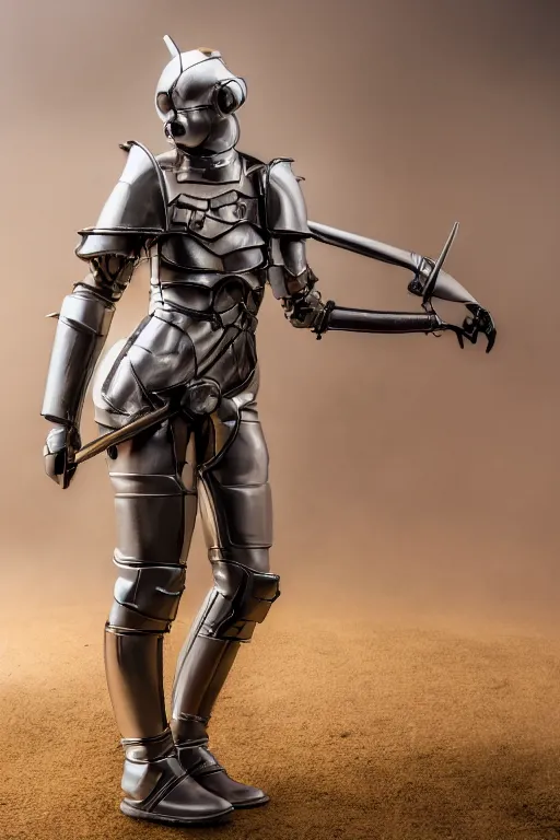 Image similar to a female DND warforged, high resolution film still, 8k, HDR colors, cosplay, studio lighting