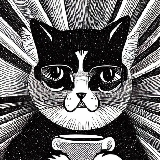 Image similar to cute Cat, anime, Kawaii, mcbess