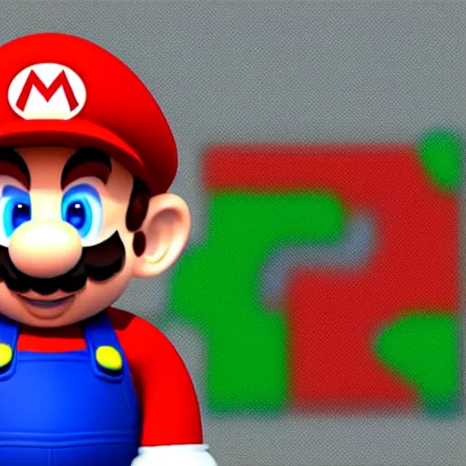 Prompt: advanced new ai shows what real life Mario would look like ultrareal uncanny 4k artstation