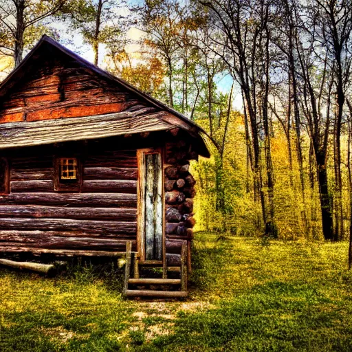 Image similar to old cabin, XF IQ4, 150MP, 50mm, f/1.4, ISO 200, 1/160s, natural light, Adobe Photoshop, Adobe Lightroom, DxO Photolab, polarizing filter, Sense of Depth, AI enhanced, HDR