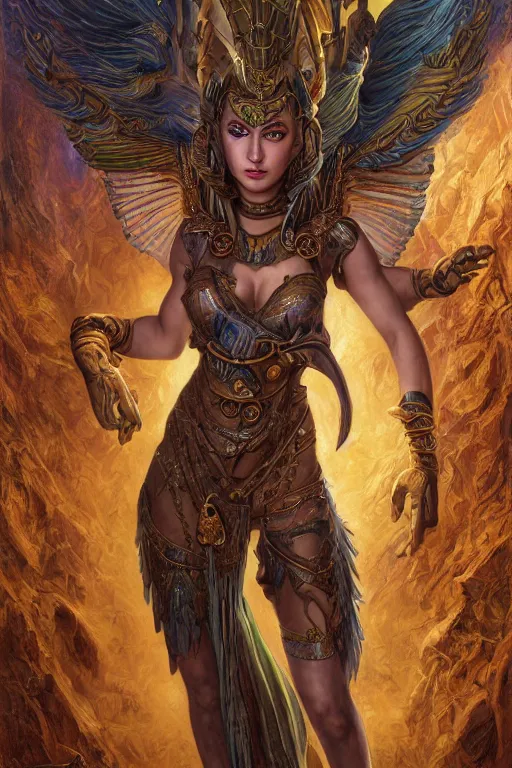 Image similar to Mystical Valkyrie, Portrait of a beautiful female Reptilian Anubis warrior, Regal, Realistic, Refined, Detailed Digital Art, Josephine wall, Oil Painting, William-Adolphe Bouguereau, Art Frahm, Esao Andrews, Steampunk, Walt Disney (1937), Highly Detailed, Cinematic Lighting, Unreal Engine, 8k, HD