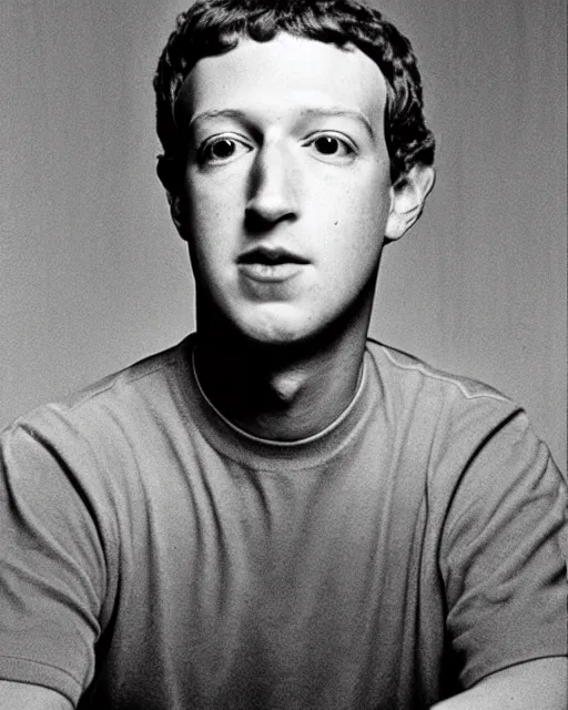 Prompt: a portrait of a 1 9 8 0 s kgb agent looking like mark zuckerberg