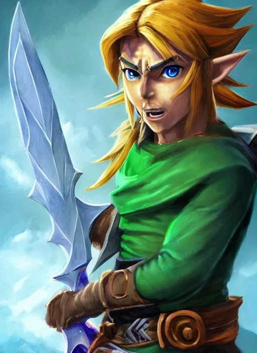 link from zelda ocarina of time turning evil, fantasy, | Stable ...