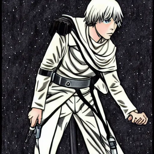 Image similar to luke skywalker drawing by hajime isayama