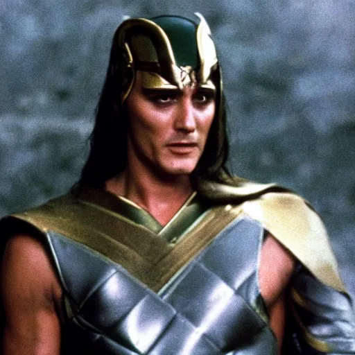 Image similar to still of terence stamp as loki in thor ( 1 9 7 5 )