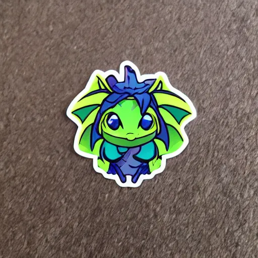 Image similar to cute d & d chibi dragon character sticker