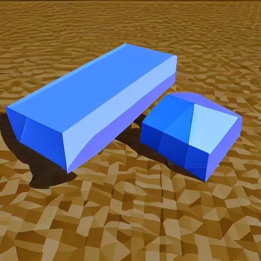 Prompt: low poly raft with built in cannon