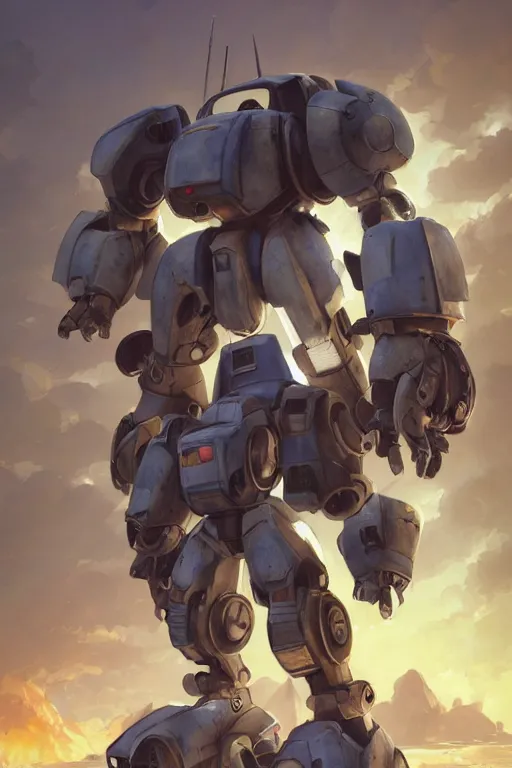 Image similar to mechwarrior 5 : mercenaries mech megaman transformer robot boss tank engine game octane render, 4 k, hd 2 0 2 2 3 d cgi rtx hdr style chrome reflexion glow fanart jesper ejsing, by rhads, makoto shinkai borderlands and by feng zhu rossdraws artstation by digital cinematic pixar and disney unreal zbrush central hardmesh