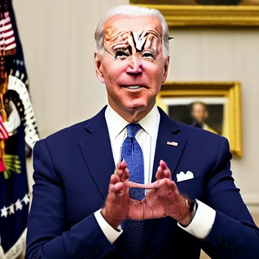 Image similar to joe biden with two pistols