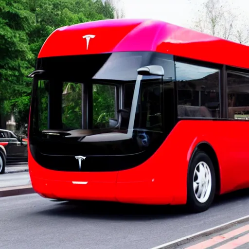 Prompt: tesla bus