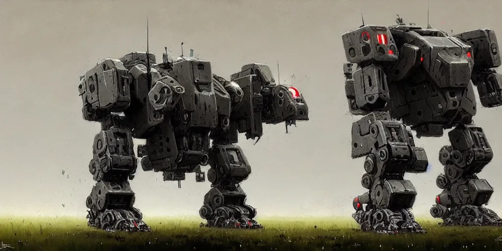 Image similar to four legged war machine mech art, artstation, highly detailed, by jakub rozalski