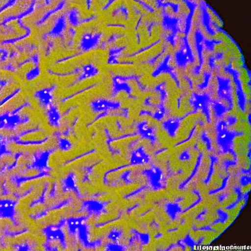 Prompt: brain of an nft user under the microscope