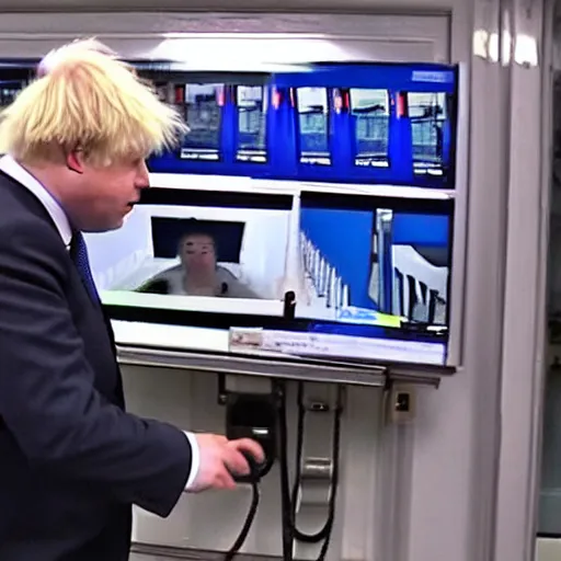 Image similar to Boris Johnson Shoplifting CCTV camera footage