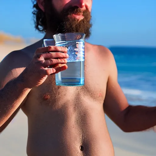 Image similar to first human to adapt to drinking saltwater