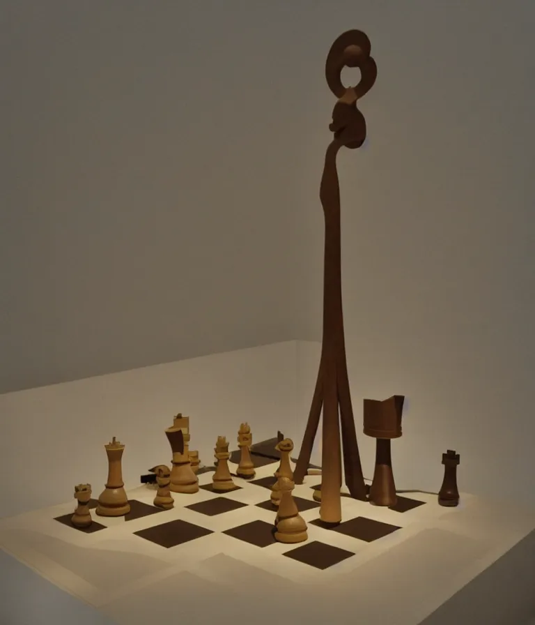 Image similar to singular chess - piece readymade by marcel duchamp in a museum, color bleed, light leak, marcel duchamp, man ray, hito steyerl, saadane afif