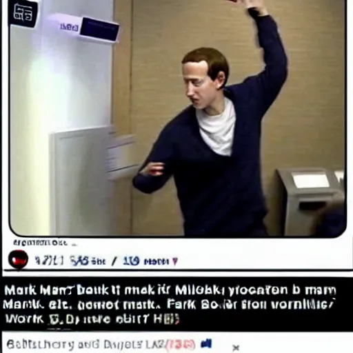 Prompt: mark Zuckerberg robbing a bank