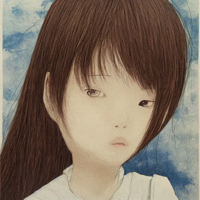 Image similar to young girl by chika umino, detailed