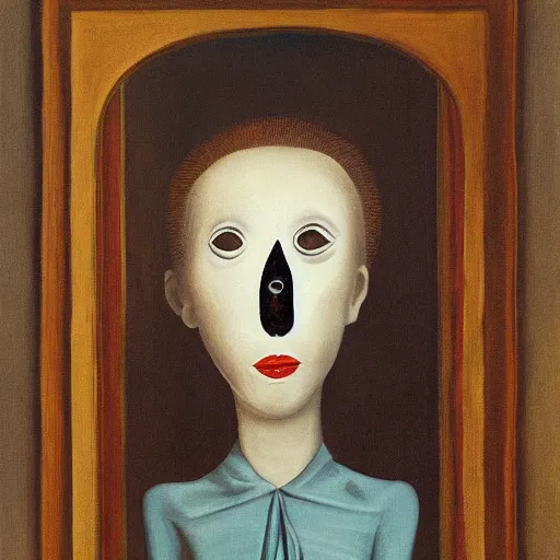 A surrealist painting of a woman's head with a | Stable Diffusion | OpenArt