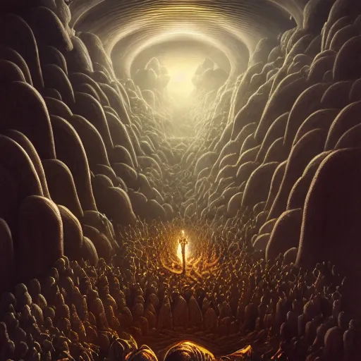 Image similar to the divine Comedy in roblox, illustration, very detailed, fantasy, dramatic, intricate, elegant, highly detailed, digital painting, artstation, concept art, smooth, sharp focus, illustration, art by Gustave Dore, octane render