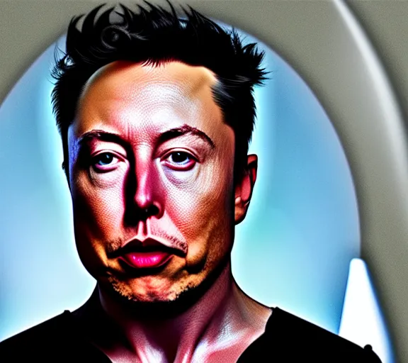 Image similar to hyperrealism aesthetic ridley scott and denis villeneuve style photography of a detailed hyperrealism elon musk, siting on a detailed hyperrealism toilet and scrolling his detailed smartphone in hyperrealism scene from detailed art house movie in style of alejandro jodorowsky and wes anderson volumetric ambient light