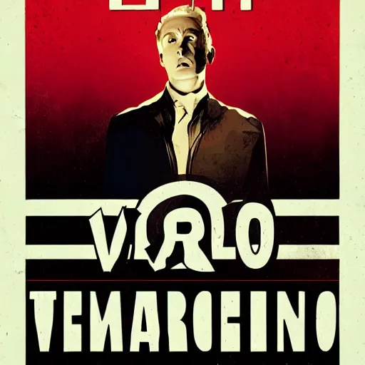 Prompt: vertigo movie poster digital illustration