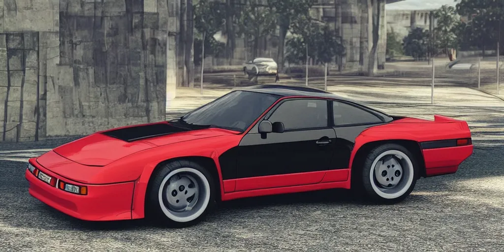 Image similar to “2022 Porsche 944, 4K, ultra realistic”