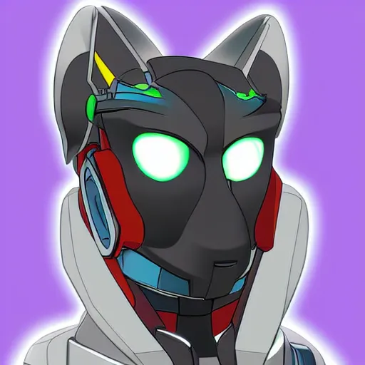 Image similar to anthro female jetplane mecha bust shot, digital art, furry art, mecha art, furaffinity commission, deviantart