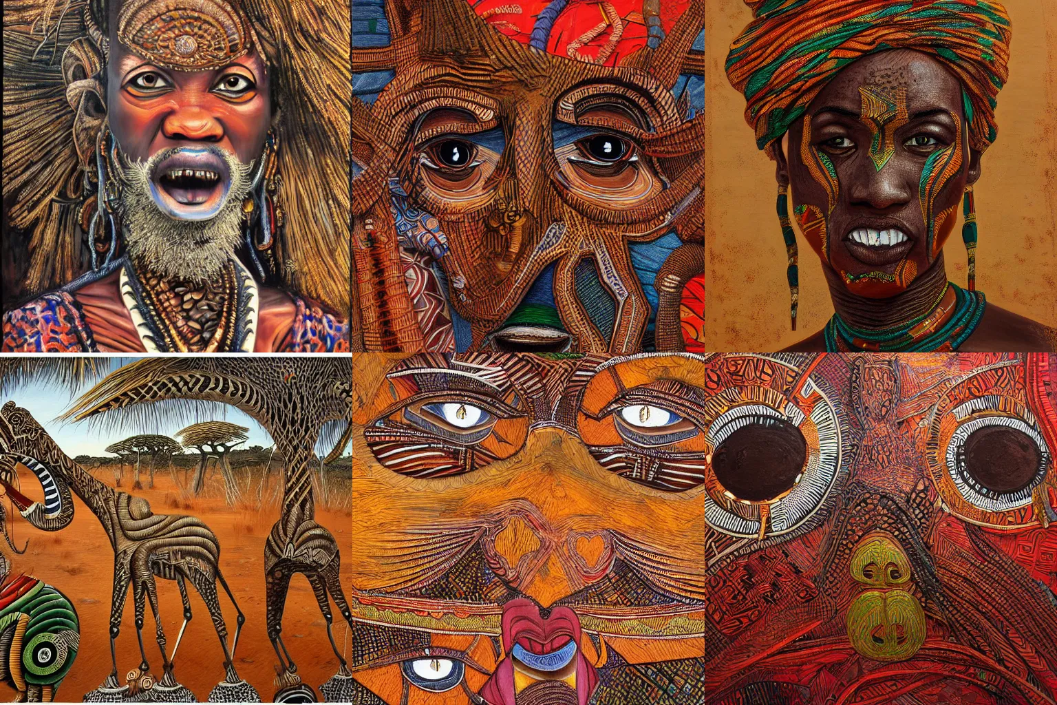 Prompt: african voodo painting, , high textures, hyper sharp, insanely detailed and intricate, super detailed, 4k HDR high quality