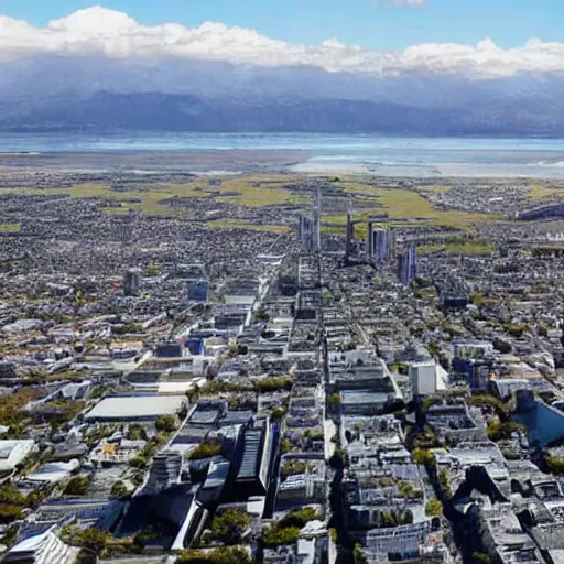 Image similar to christchurch city 5 0 years into the future