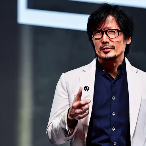 Image similar to Hideo Kojima on his 2020 United States presidential campaign