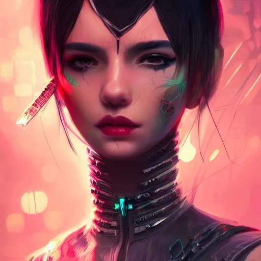 Image similar to teen elf, cyberpunk, knife, black hair, gorgeous, amazing, elegant, intricate, highly detailed, digital painting, artstation, concept art, sharp focus, illustration, art by ross tran