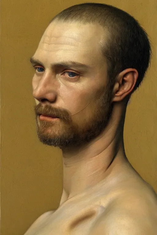 Prompt: beautiful clean oil painting of man portrait study by dino valls, detailed, stunning, realistic, skin color