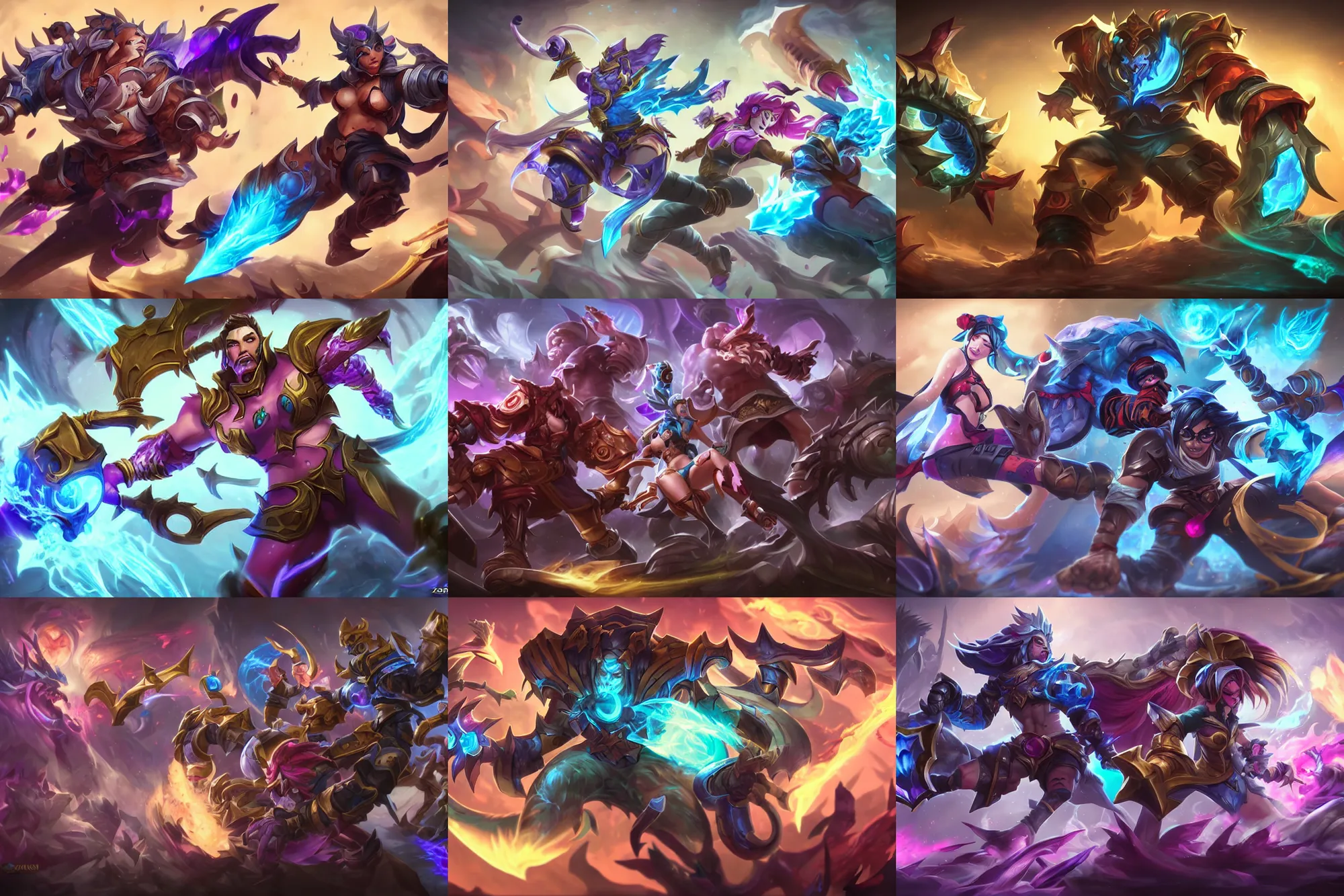 Image similar to league of legends legendary skin splash art, by Bo Chen, by Zeronis, by Alex Flores