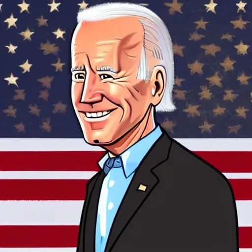 Image similar to joe biden charicature