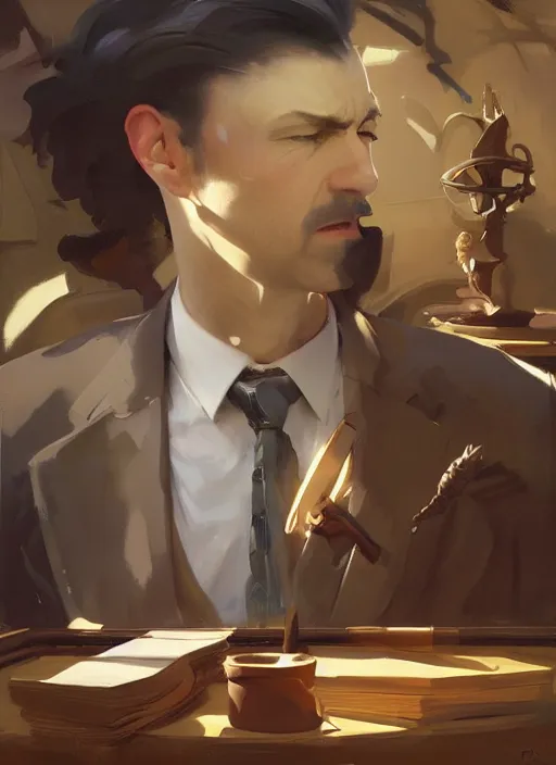 Prompt: portrait of saul goodman, painting by sargent and leyendecker, fantasy, medium shot, asymmetrical, intricate, elegant, matte painting, illustration, hearthstone, by rhads, by greg rutkowski, by greg tocchini, by james gilleard, by joe fenton