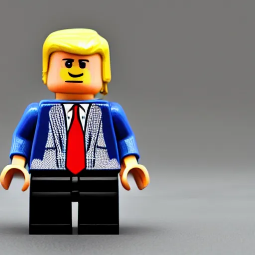 Prompt: donald trump lego figure