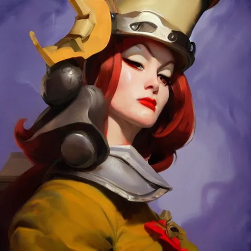 Prompt: greg manchess portrait painting of partially armored alice in wonderland as overwatch character, wacky, medium shot, asymmetrical, profile picture, organic painting, sunny day, matte painting, bold shapes, hard edges, street art, trending on artstation, by huang guangjian and gil elvgren and jesper ejsing