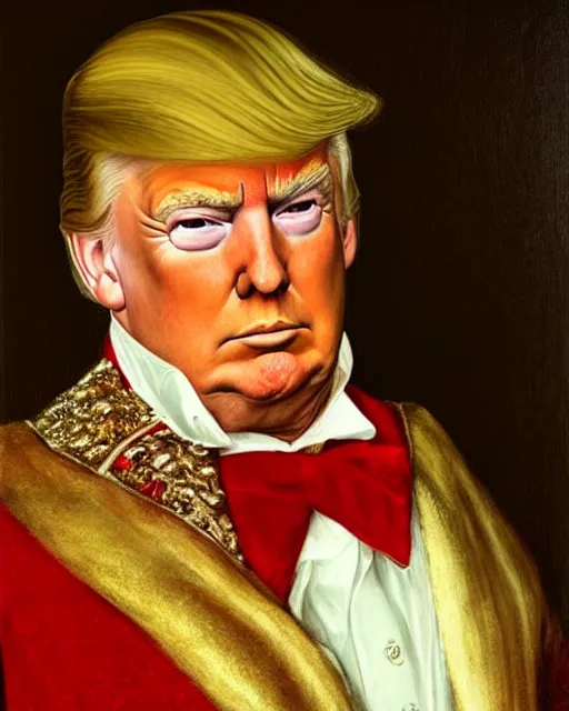 Image similar to donald trump by frank cadogan cowper