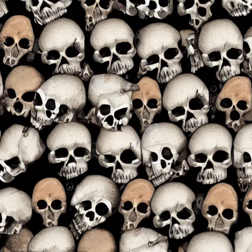 Prompt: skulls