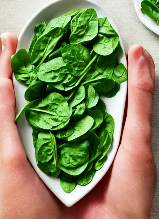 Image similar to photo spinach in a hand