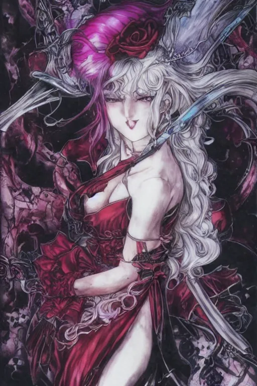 Image similar to shalltear bloodfallen by akihiko yoshida and ayami kojima