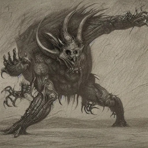 Prompt: zergling, detailed, fantasy, trending, epic composition, pencil by Leonardo da Vinci