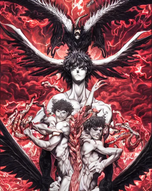 Image similar to devilman by ayami kojima, hd, hyper detailed, 4 k