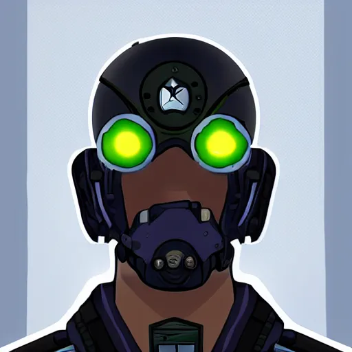 Prompt: character portrait, cyberpunk soldier