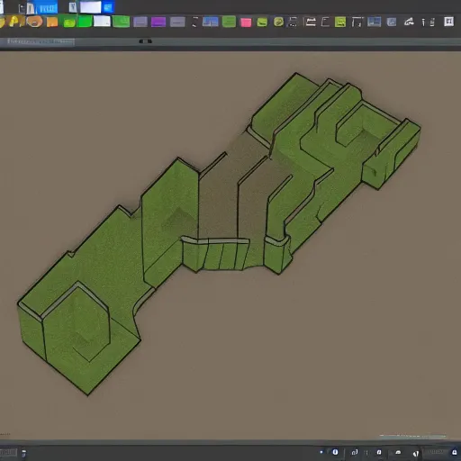 Prompt: fps map layout, planning, blockout