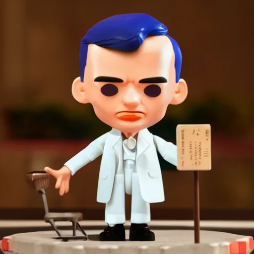 Image similar to alan turing discovering lsd, stop motion vinyl action figure, plastic, toy, butcher billy style