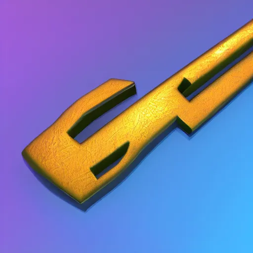 Image similar to a stylised key for the doors, key is on the center of image, point and click game inventory item, very detailed, dynamic lights, on the solid color background, high poly vray render, stylised textures, trending on artstation