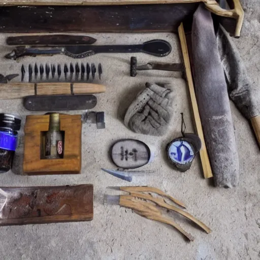 Image similar to strange torture kit found in romanian dungeon